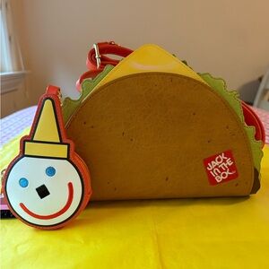 🌮🌮🌮 JACK IN THE BOX LATE NIGHT TACO CROSSBODY BAG WITH COIN BAG 🌮🌮🌮 NWT  🌮🌮🌮